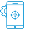 hybrid mobile app development icon